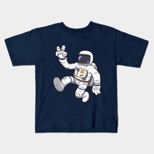 Astronaut In Space Kids T-Shirt